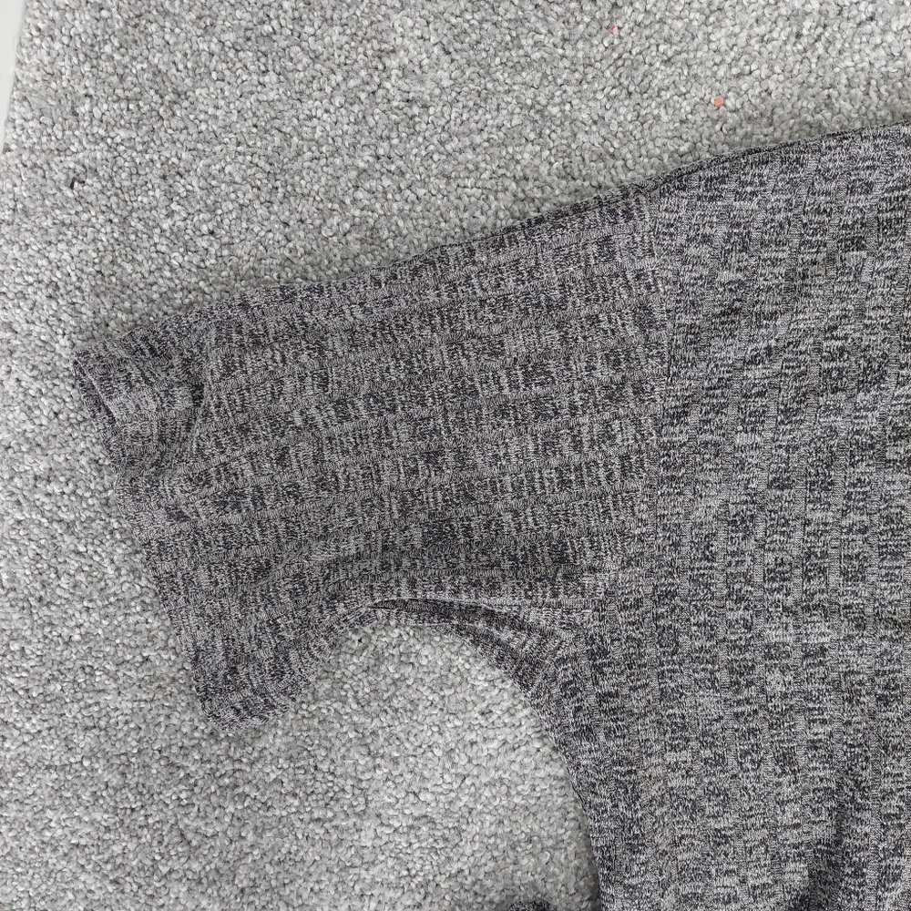 Ekouaer Pajama Set Large shirt and shorts set gray black spacedye - Picture 3 of 4